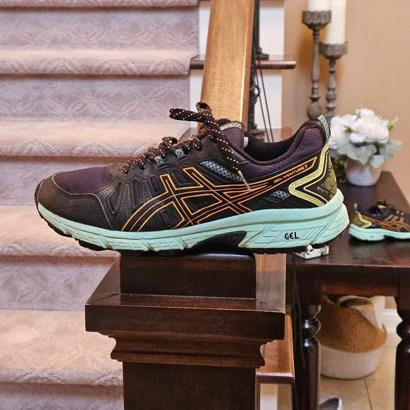 Asics Women's GEL Venture-7 Running Shoes, Black, Sz 9 - Picture 9 of 16